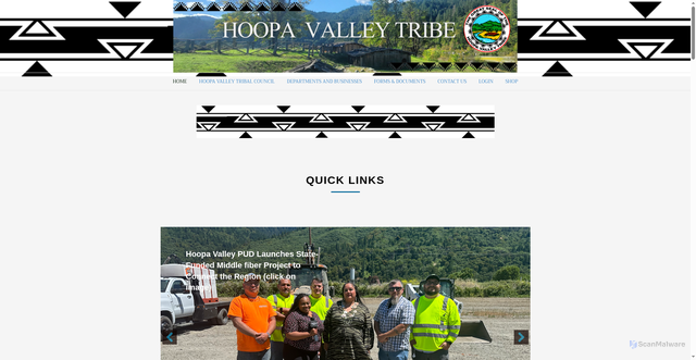 Security scan screenshot of https://www.hoopa-nsn.gov/