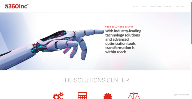 Security scan screenshot of https://a360inc.com