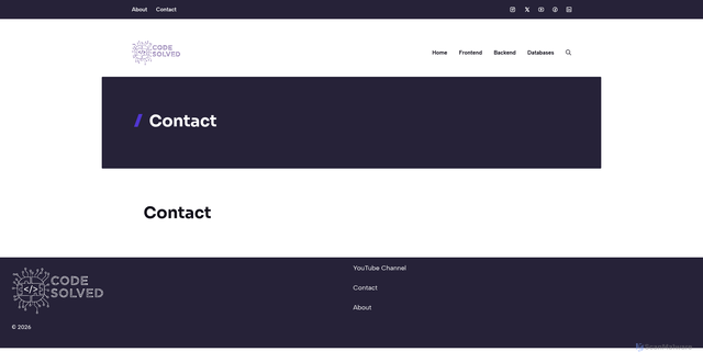Security scan screenshot of https://codesolved.dev/contact/