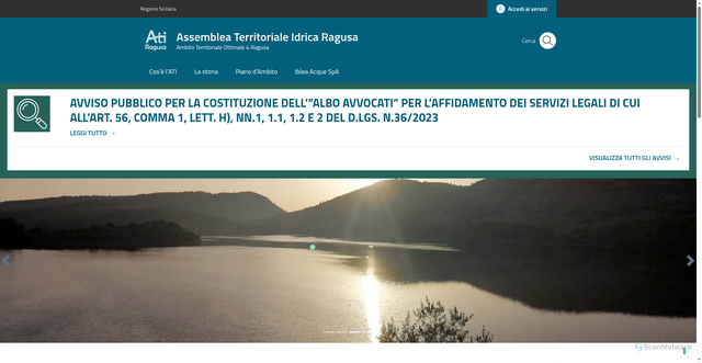 Security scan screenshot of https://atiragusa.it/