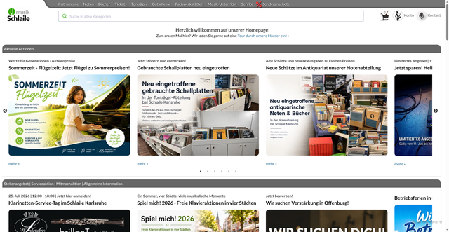 Security scan screenshot of https://musikhaus-schlaile.de