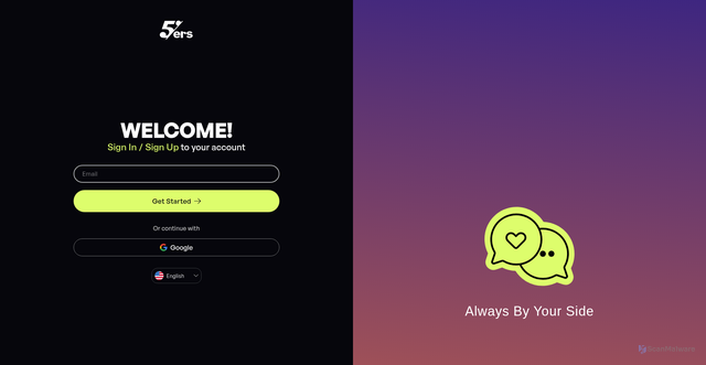 Security scan screenshot of https://hub.the5ers.com