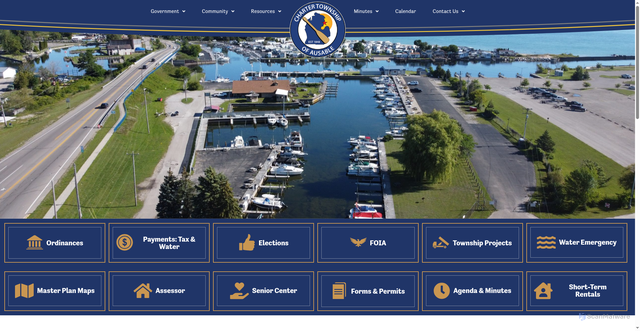 Security scan screenshot of https://ausabletwp-mi.gov/