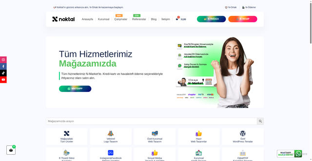 Security scan screenshot of https://noktal.com.tr/magaza