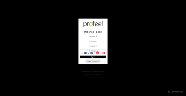 Security scan screenshot of https://pandyshop.se