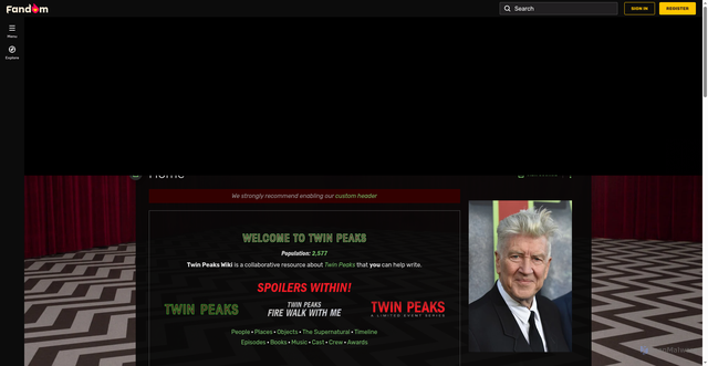Security scan screenshot of https://twinpeaks.fandom.com/wiki/Twin_Peaks_Wiki