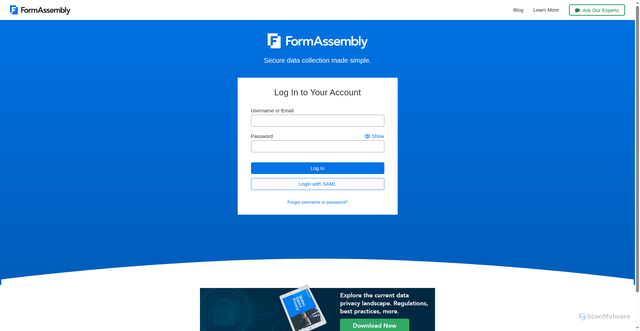Security scan screenshot of https://appliances.tfaforms.net