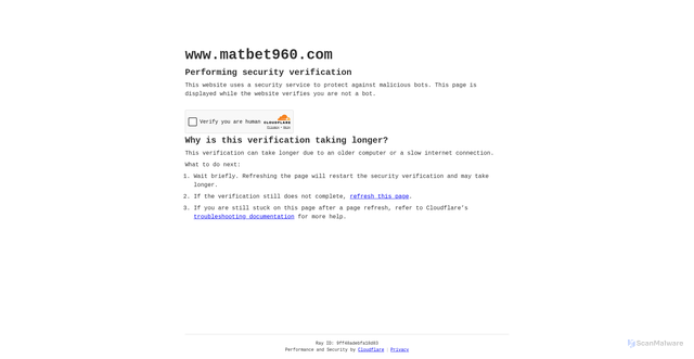 Security scan screenshot of https://matbet925.com