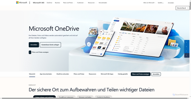 Security scan screenshot of https://onedrive.us