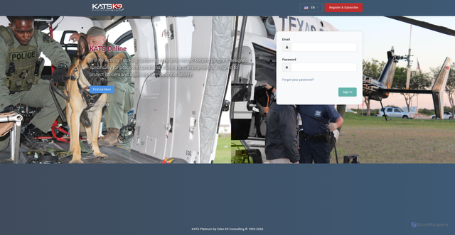 Security scan screenshot of https://katsonline.net