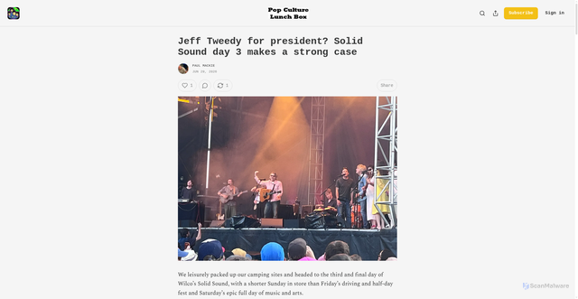 Security scan screenshot of https://popculturelunchbox.substack.com/p/jeff-tweedy-for-president-solid-sound