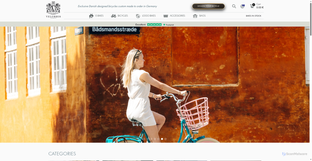 Security scan screenshot of https://velorbis.se