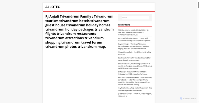 Security scan screenshot of https://salletec.pages.dev/post/rj-anjali-trivandrum-family/