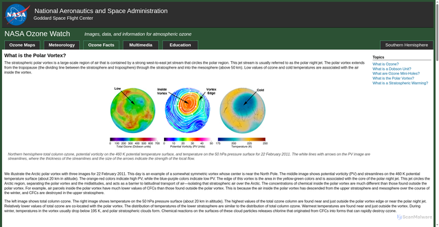 Security scan screenshot of https://ozonewatch.gsfc.nasa.gov/facts/vortex_NH.html