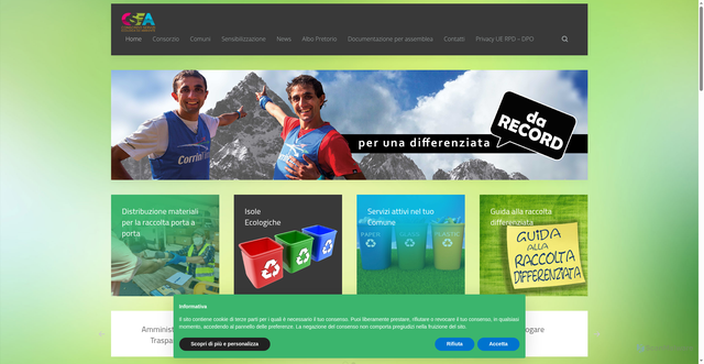 Security scan screenshot of https://www.consorziosea.it/