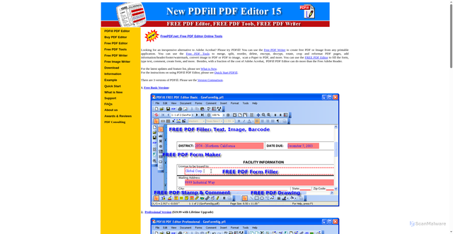 Security scan screenshot of https://pdfill.com