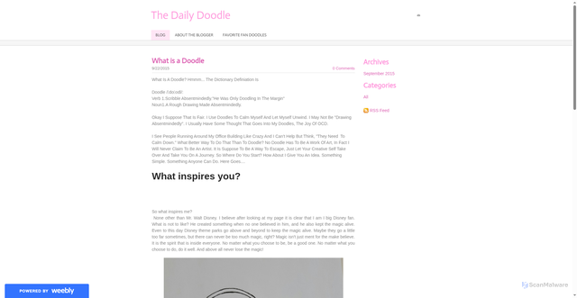 Security scan screenshot of https://thedailydoodleblog.weebly.com/blog/what-is-a-doodle