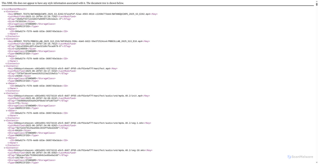 Security scan screenshot of https://iwant-video.akamaized.net