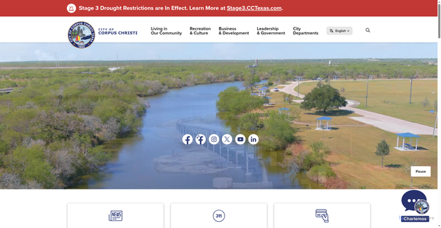 Security scan screenshot of https://www.corpuschristitx.gov
