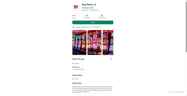 Security scan screenshot of https://kajotgamesmg.com/