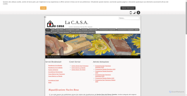 Security scan screenshot of https://www.lacasaschio.it/