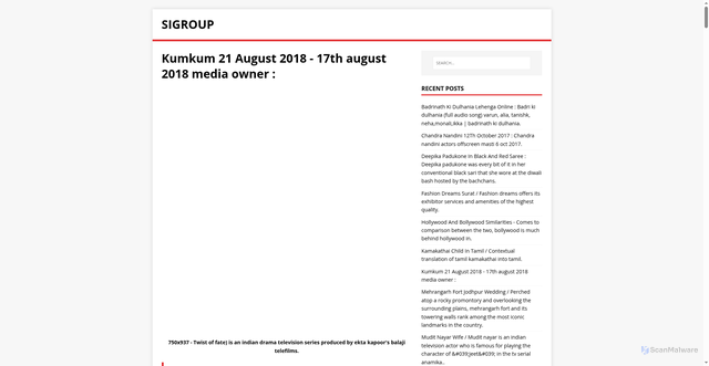 Security scan screenshot of https://pursegin.pages.dev/post/kumkum-21-august-2018/