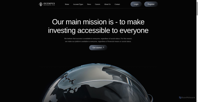 Security scan screenshot of https://olympus-businessltd.com/about-us