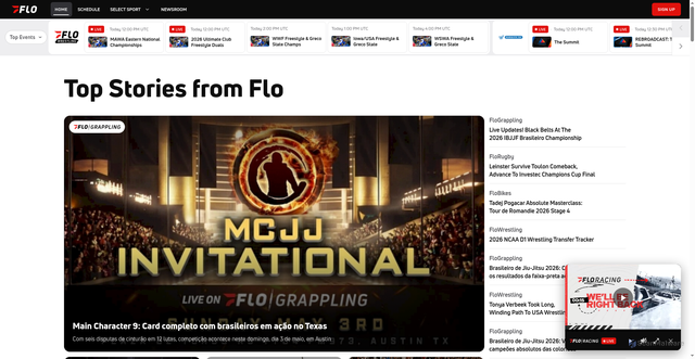 Security scan screenshot of https://www.flosports.tv