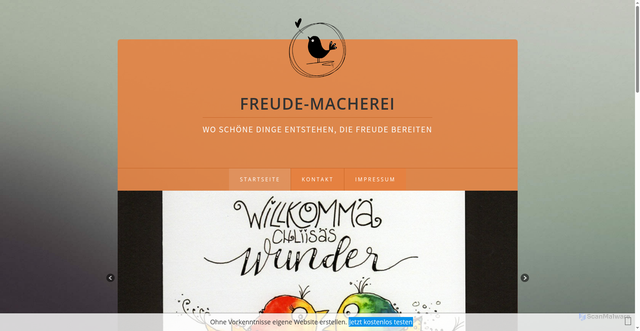 Security scan screenshot of https://freude-macherei.ch