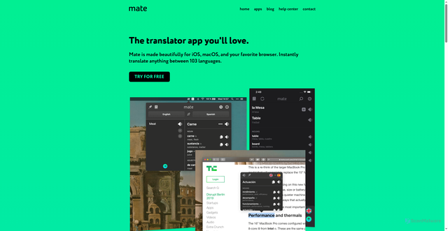 Security scan screenshot of https://matetranslate.com