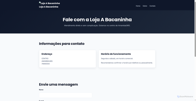 Security scan screenshot of abacaninha.site