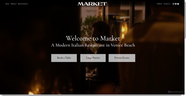 Security scan screenshot of https://www.marketvenice.com/