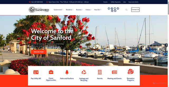 Security scan screenshot of https://sanfordfl.gov/