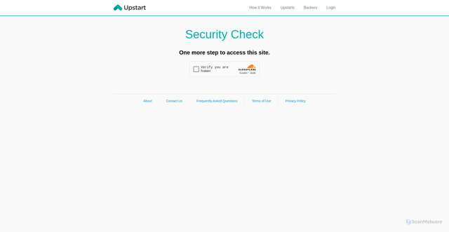 Security scan screenshot of https://www.upstart.com/