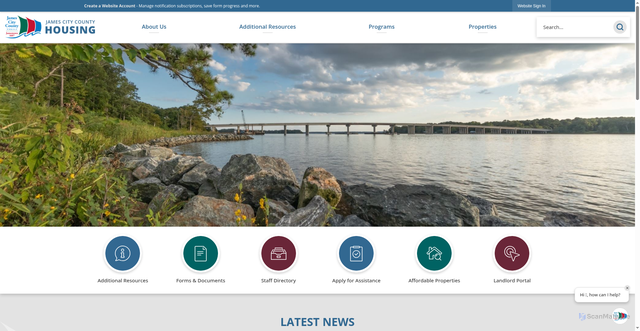 Security scan screenshot of https://jccvahousing.gov/