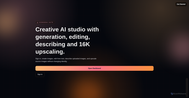 Security scan screenshot of https://xzongenai-lcqsjr6qha.edgeone.app/