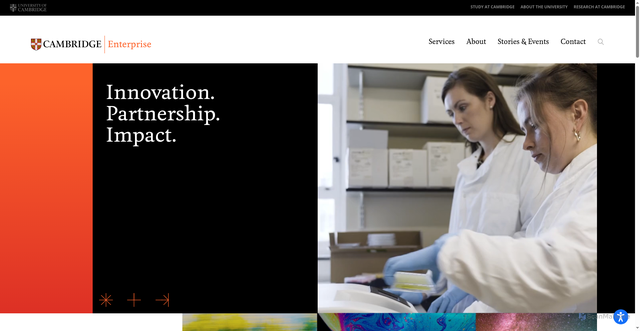 Security scan screenshot of https://www.enterprise.cam.ac.uk/