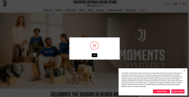 Security scan screenshot of https://store.juventus.com/gb