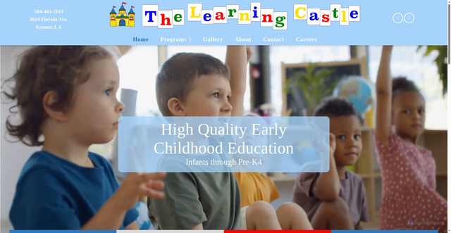 Security scan screenshot of https://www.thelearningcastledaycare.com/