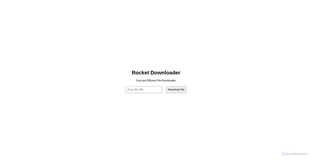 Security scan screenshot of https://rocket-downloader.pages.dev/