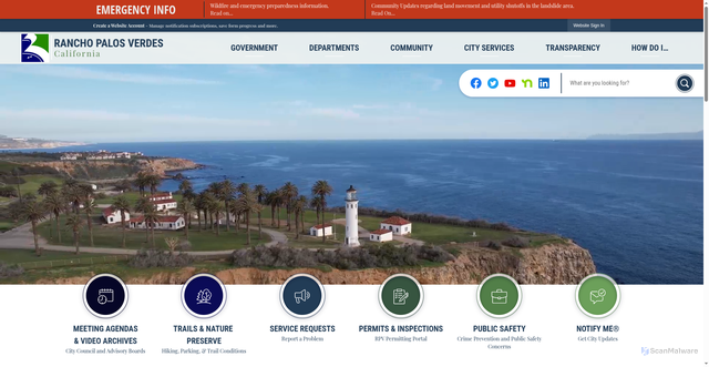 Security scan screenshot of https://rpvca.gov/
