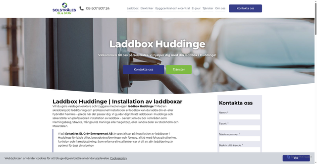 Security scan screenshot of https://laddboxhuddinge.nu