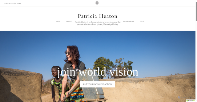 Security scan screenshot of https://patriciaheatonofficial.com/