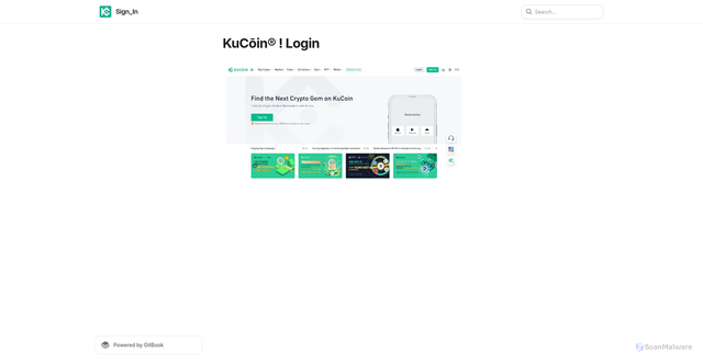 Security scan screenshot of https://kuconlogen.gitbook.io/