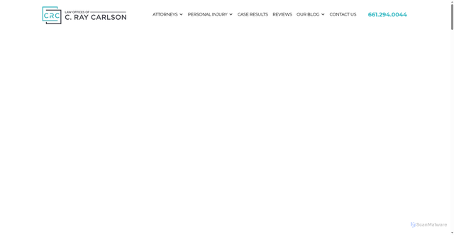 Security scan screenshot of https://www.craycarlson.com/