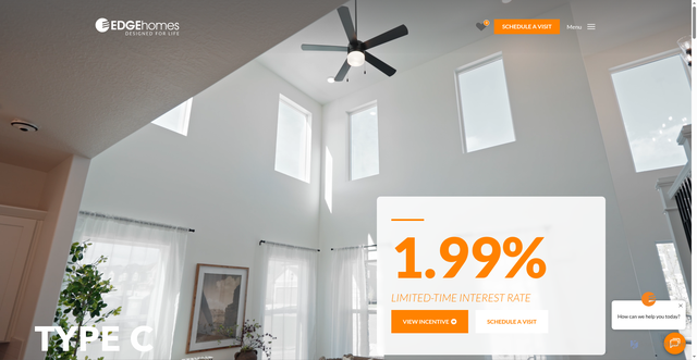 Security scan screenshot of https://www.edgehomes.com/