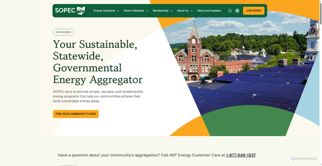 Security scan screenshot of https://sopec-oh.gov/