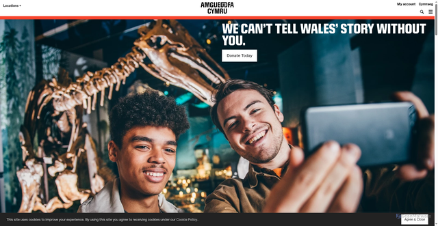 Security scan screenshot of https://museum.wales/