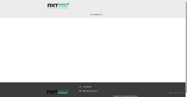 Security scan screenshot of https://nxtgreenenergy.se