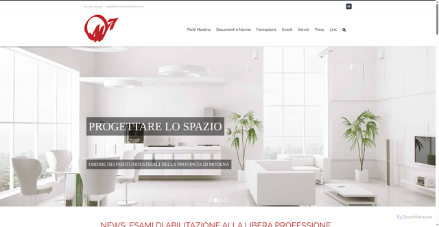 Security scan screenshot of https://www.periti.mo.it/